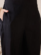 Indo Era Floral Embroidered Round Neck Sequinned Linen Kurta With Trousers & Dupatta - Distacart