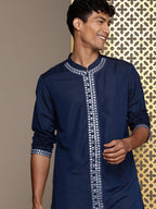 House of Pataudi Men Jashn Embroidered Mirror Work Kurta
