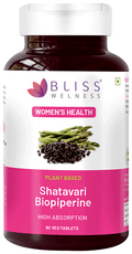 Bliss Welness Women's Wellness Shatavari Biopiperine Veg Tablet