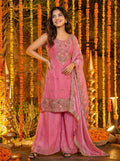 Teeya Creation Pink Fendy Silk Beads Work Designer Wedding Wear Salwar Suit - Distacart