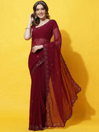 kasee Embellished Sequinned Saree - Distacart