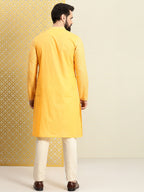 House of Pataudi Jashn Sequinned Embroidered Straight Kurta