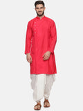 Sethukrishna Mens Rose Angrakha Kurta with Dhoti Pants - Distacart