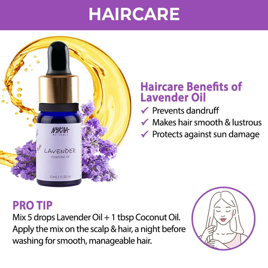 Nykaa Naturals Lavender Essential Oil - Combats skin inflammation and Dandruff - 100% Natural