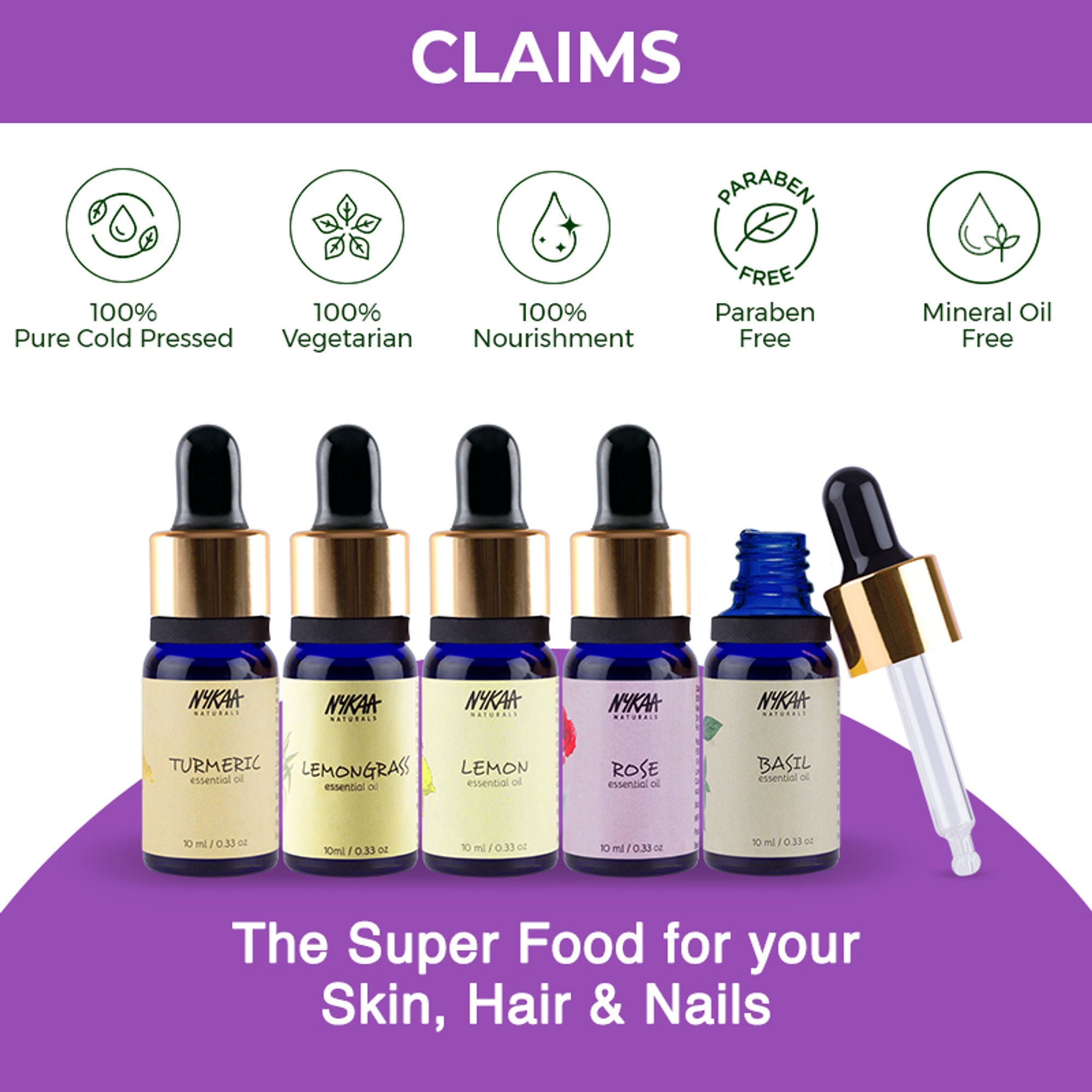 Nykaa Naturals Lavender Essential Oil - Combats skin inflammation and Dandruff - 100% Natural