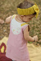 Mhyssa Pink Sleeveless A-line Frock