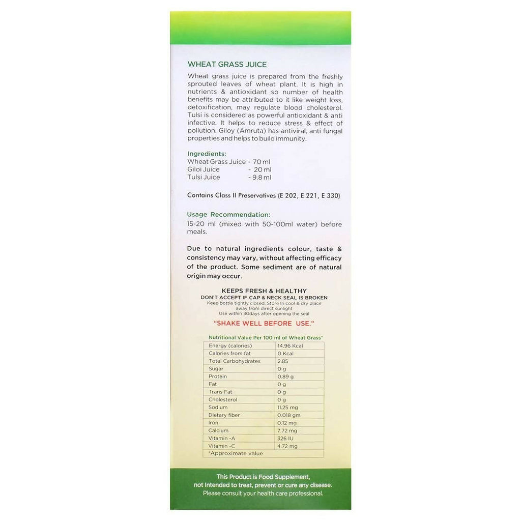 Baidyanath Jhansi Wheat Grass Juice - Distacart
