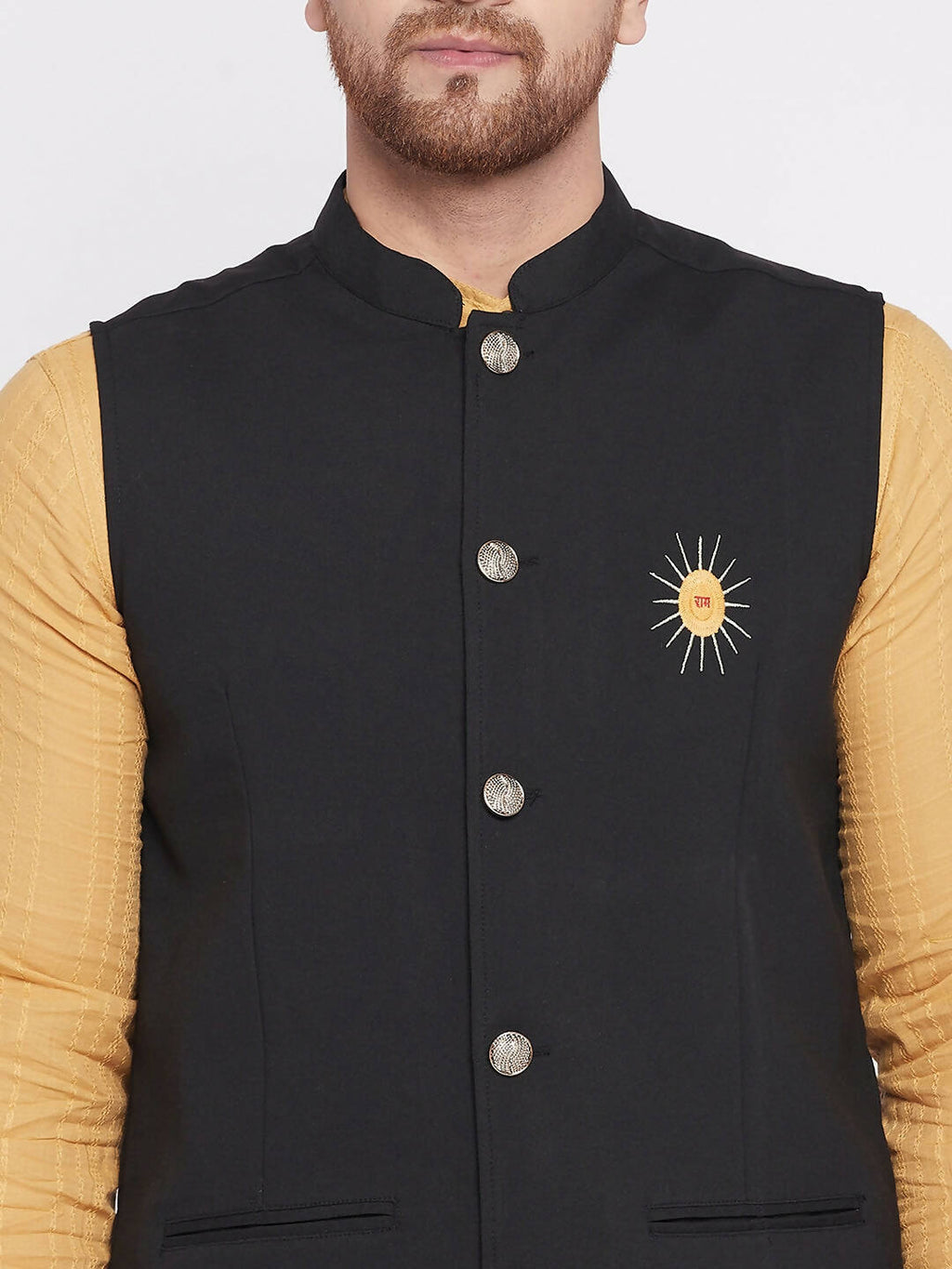 Even Apparels Men Black Nehru Jacket - Distacart