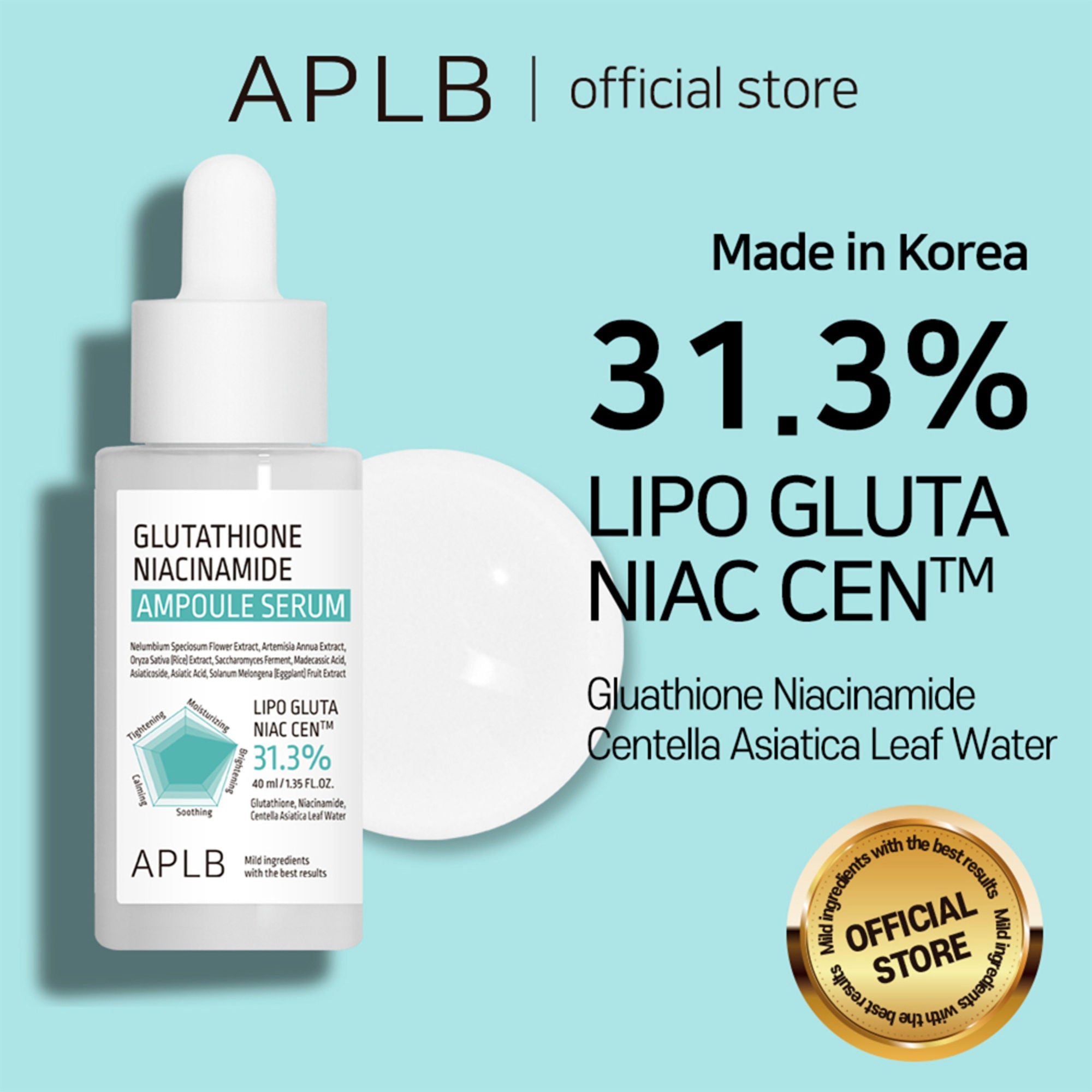 APLB Glutathione Niacinamide Ampoule Serum