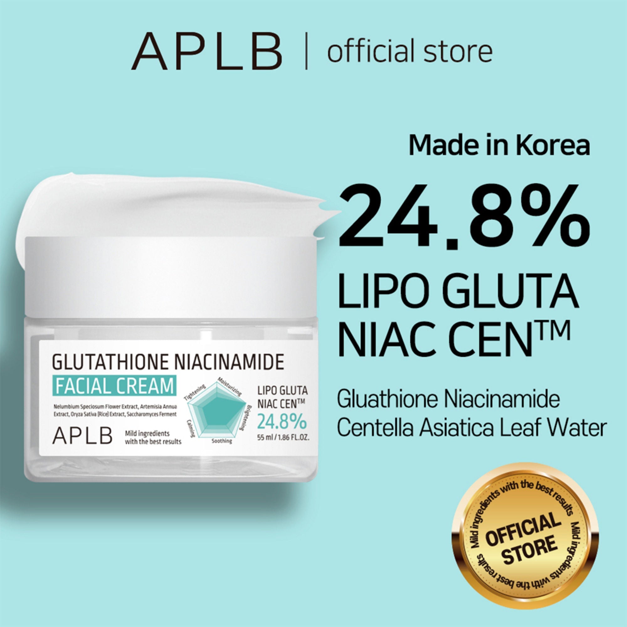APLB Glutathione Niacinamide Facial Cream