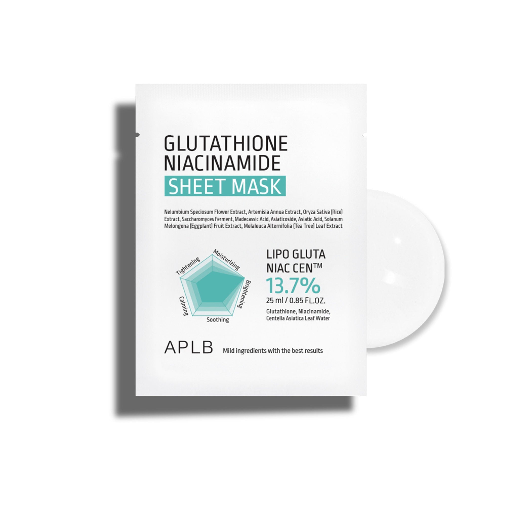APLB Glutathione Niacinamide Sheet Mask