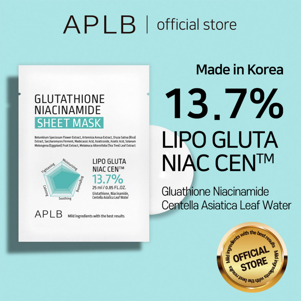 APLB Glutathione Niacinamide Sheet Mask - Distacart