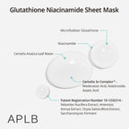 APLB Glutathione Niacinamide Sheet Mask - Distacart