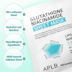 APLB Glutathione Niacinamide Sheet Mask - Distacart