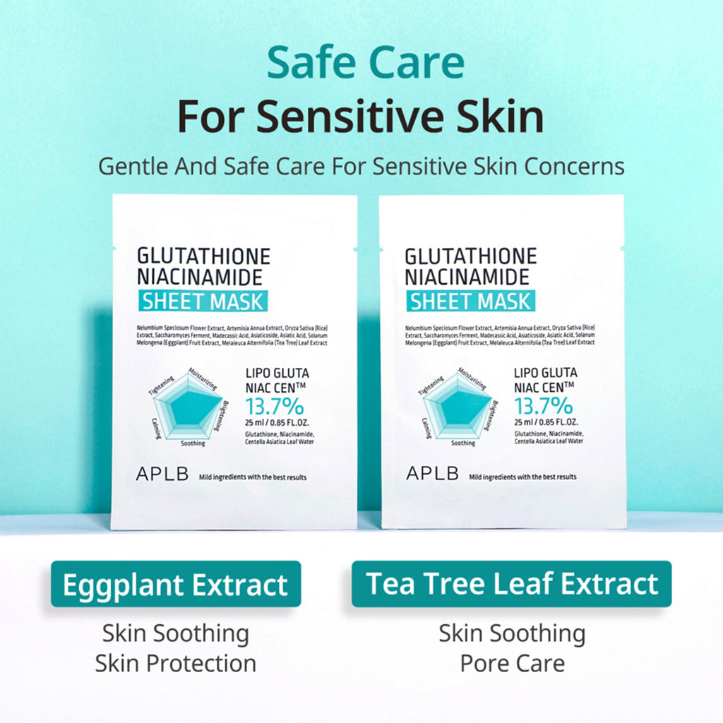 APLB Glutathione Niacinamide Sheet Mask - Distacart