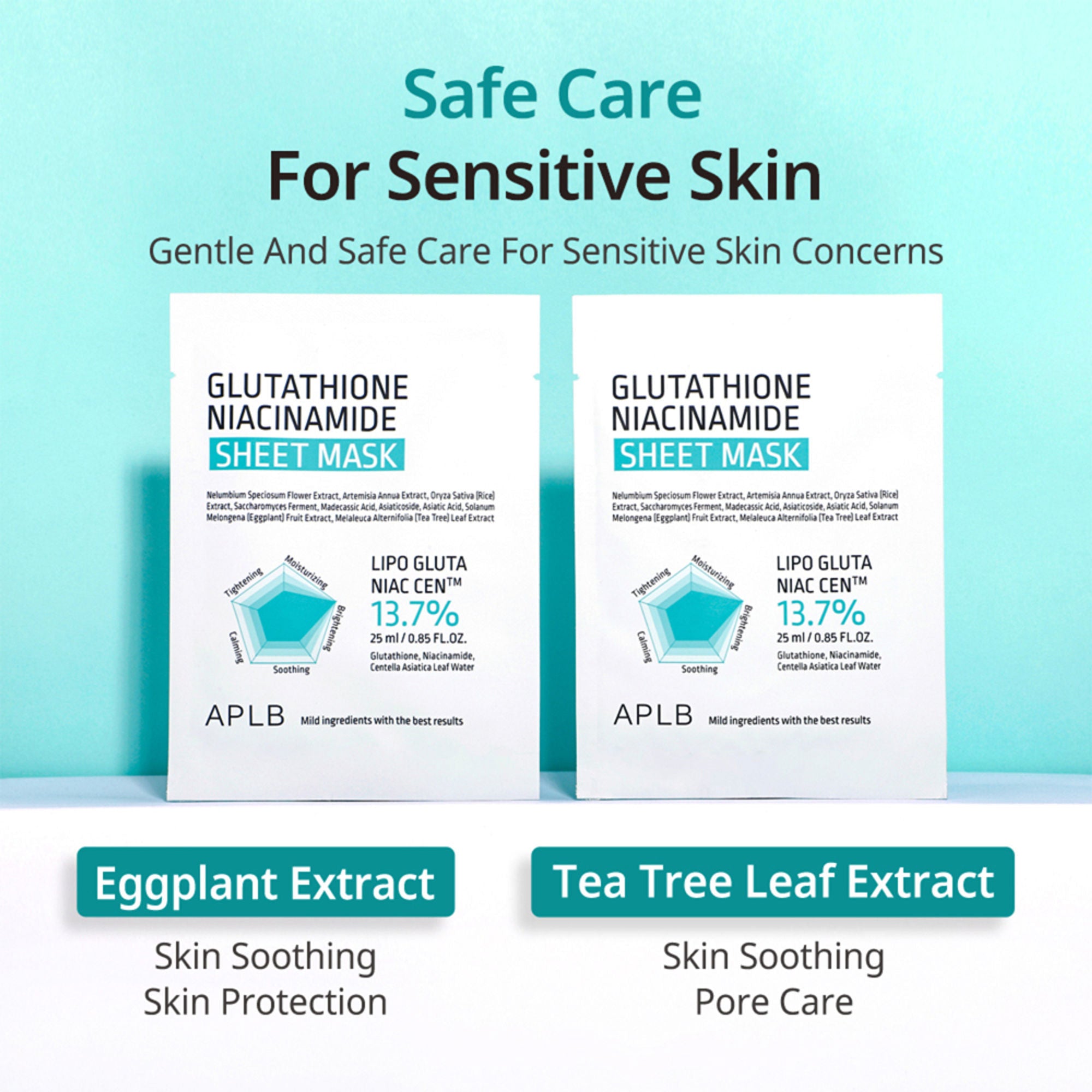 APLB Glutathione Niacinamide Sheet Mask - Distacart