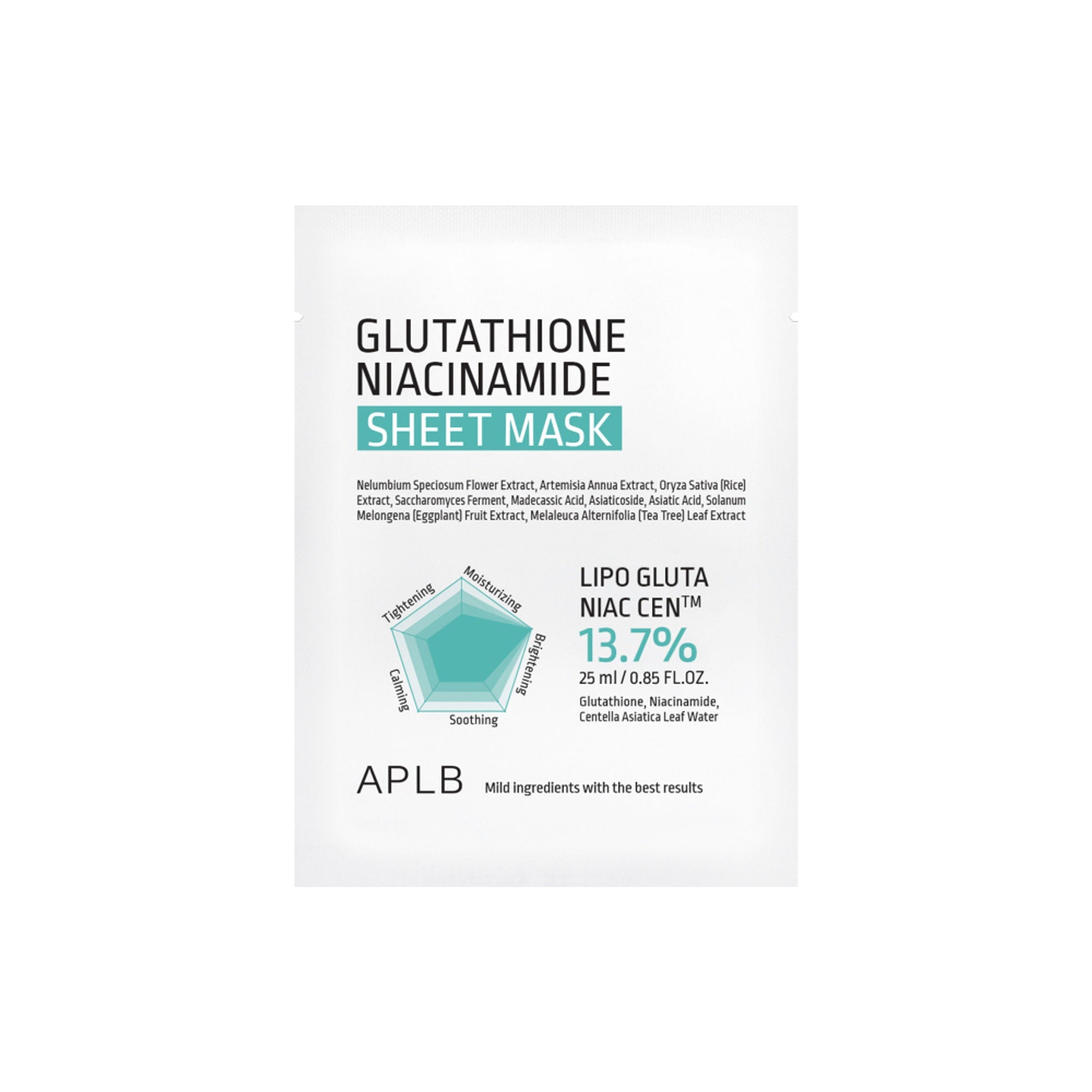 APLB Glutathione Niacinamide Sheet Mask - Distacart