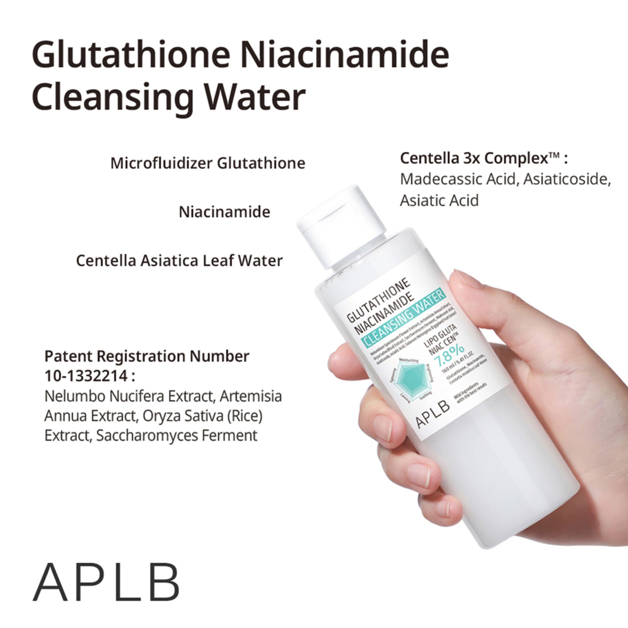 APLB Glutathione Niacinamide Cleansing Water