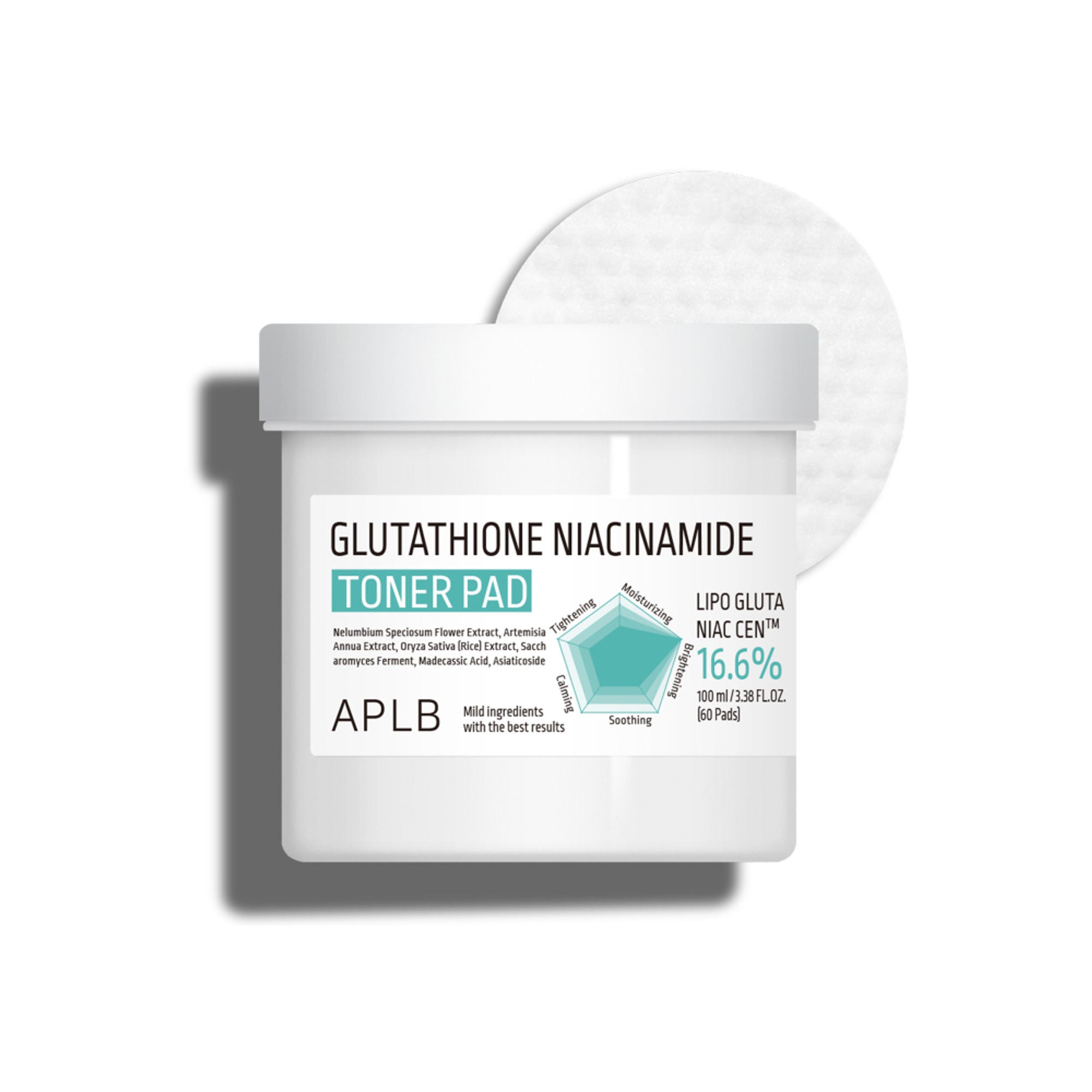 APLB Glutathione Niacinamide Toner Pad