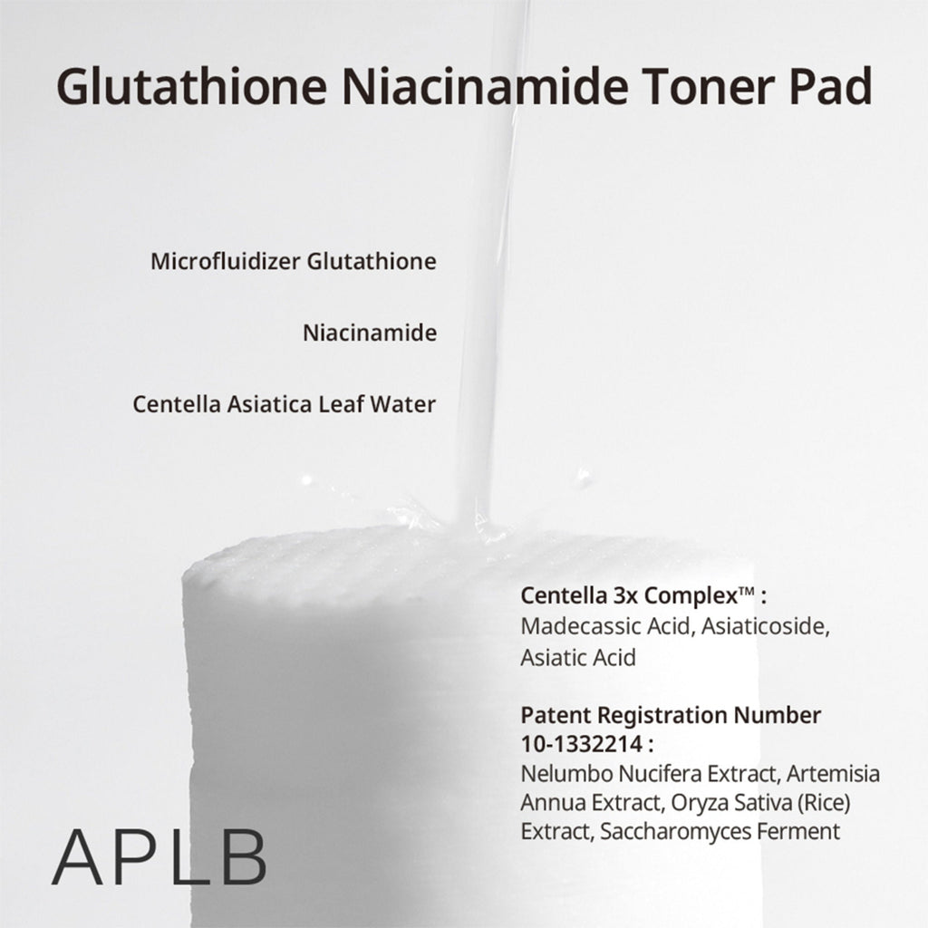 APLB Glutathione Niacinamide Toner Pad