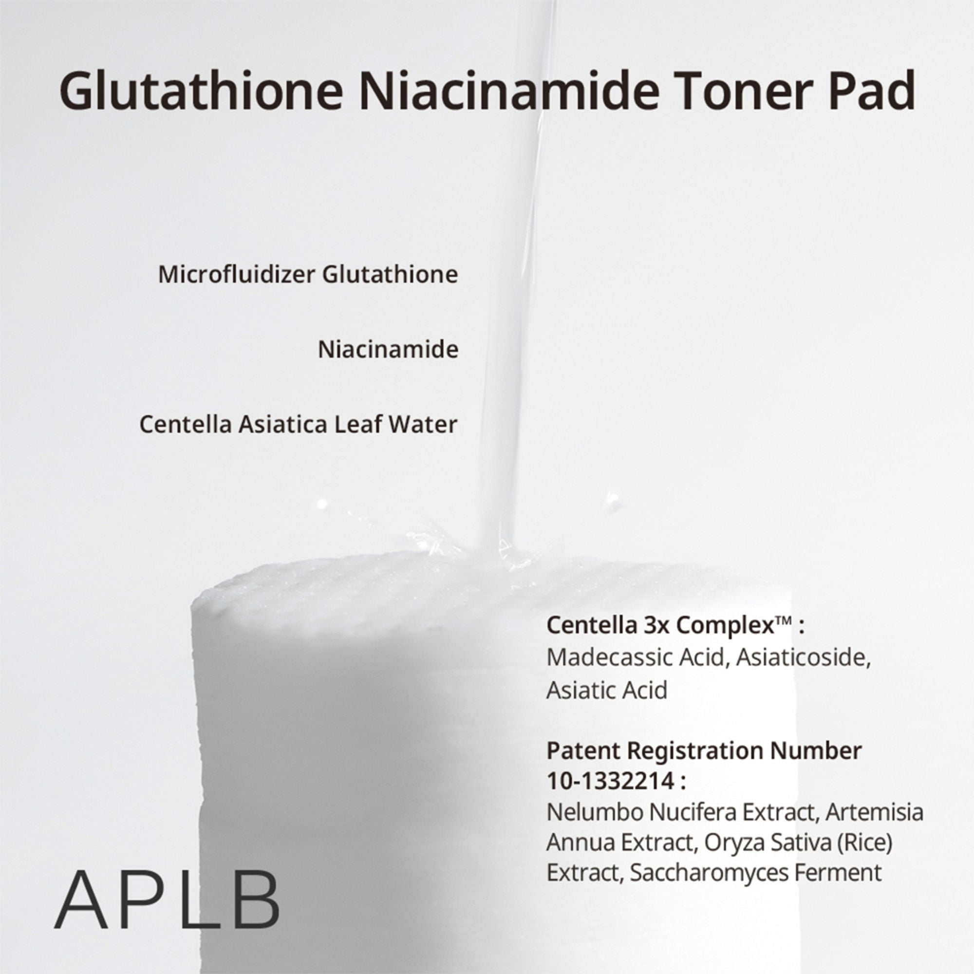 APLB Glutathione Niacinamide Toner Pad