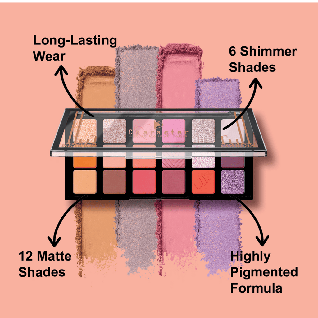 Character 18 Color Eyeshadow Palette - Smoky Elegance Cfc002