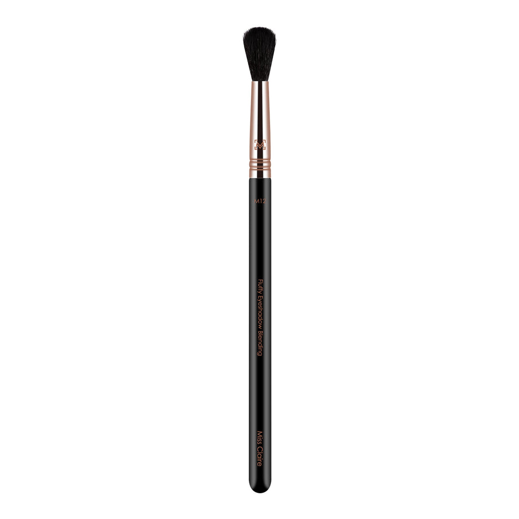 Miss Claire M12 - Fluffy Eyeshadow Blending Brush (Black) - Rose Gold