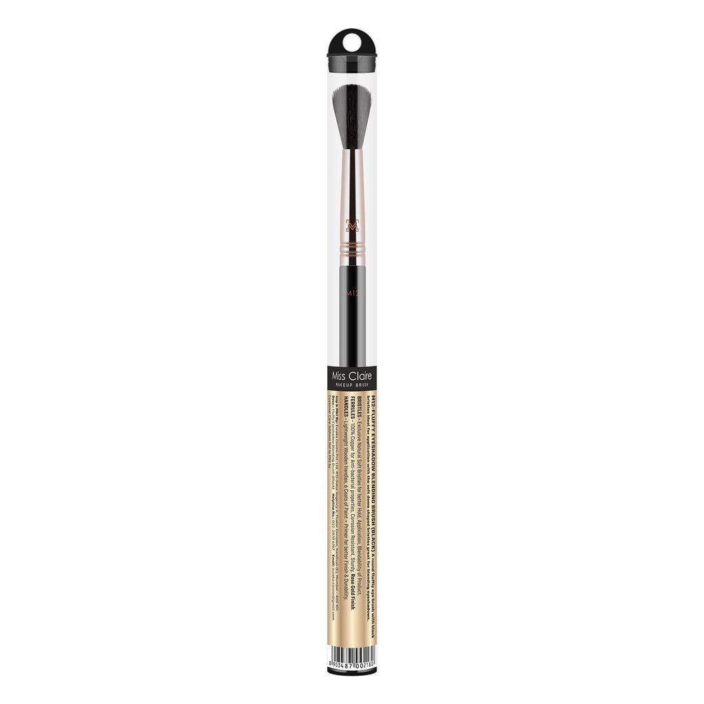 Miss Claire M12 - Fluffy Eyeshadow Blending Brush (Black) - Rose Gold