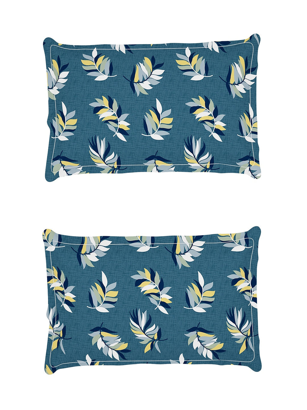 Story@home Arena Grey & Yellow Floral Printed 180 TC Queen Bedsheet & 2 Pillow Covers - Distacart