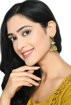 Mominos Fashion Johar Kamal Designer Golden Color Jhumkas - Distacart