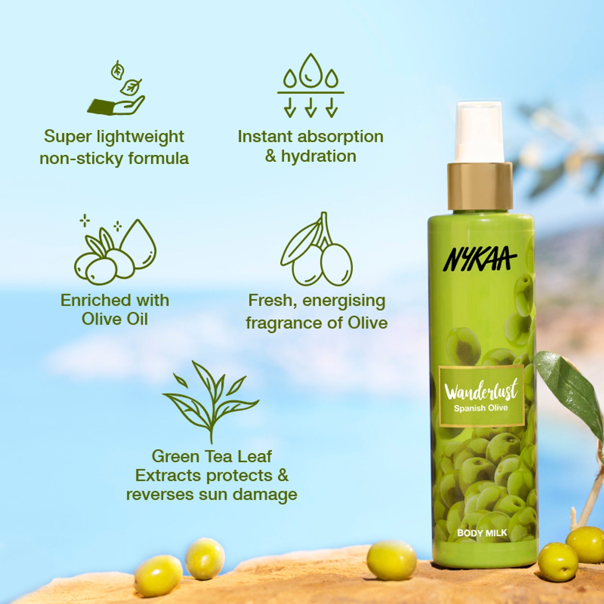 Wanderlust Spanish Olive Body Milk