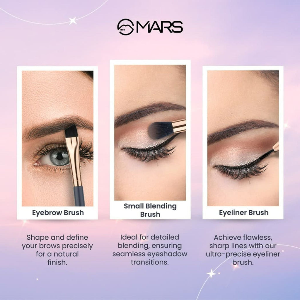 MARS Cosmetics Eye Enchanted Brush - Set of 3
