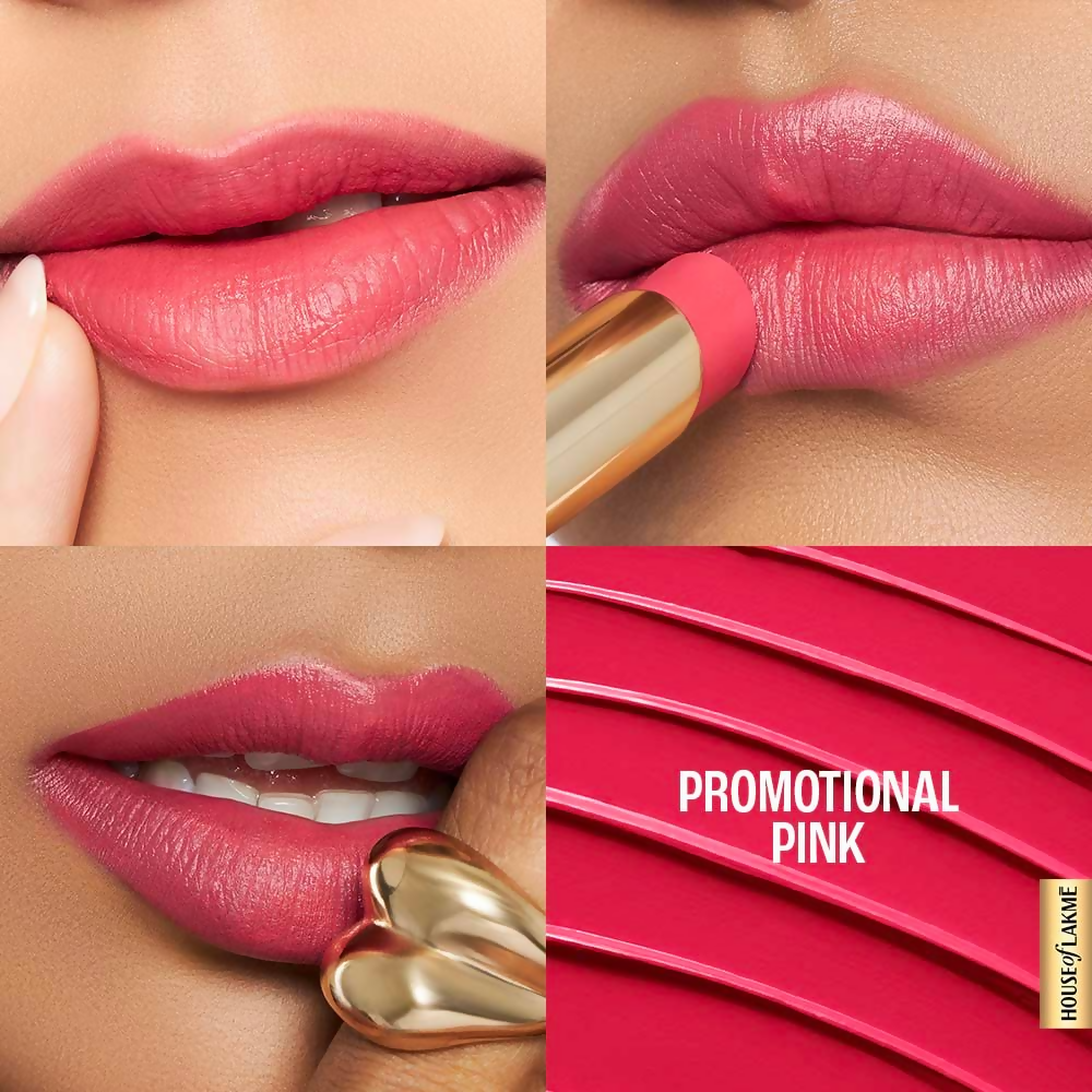 Lakme 9to5 Hya Matte Lipstick - Promotion Pink