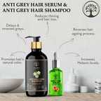 Ivory Natural Grey Serum And Hair Shampoo Combo Restores Natural Hair Wellness And Nourished, Shiny Hair - Distacart