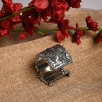Mominos Fashion Joharkamal Oxidised Silver-Plated Ghungroo Handcraft Bracelet - Design 024 - Distacart