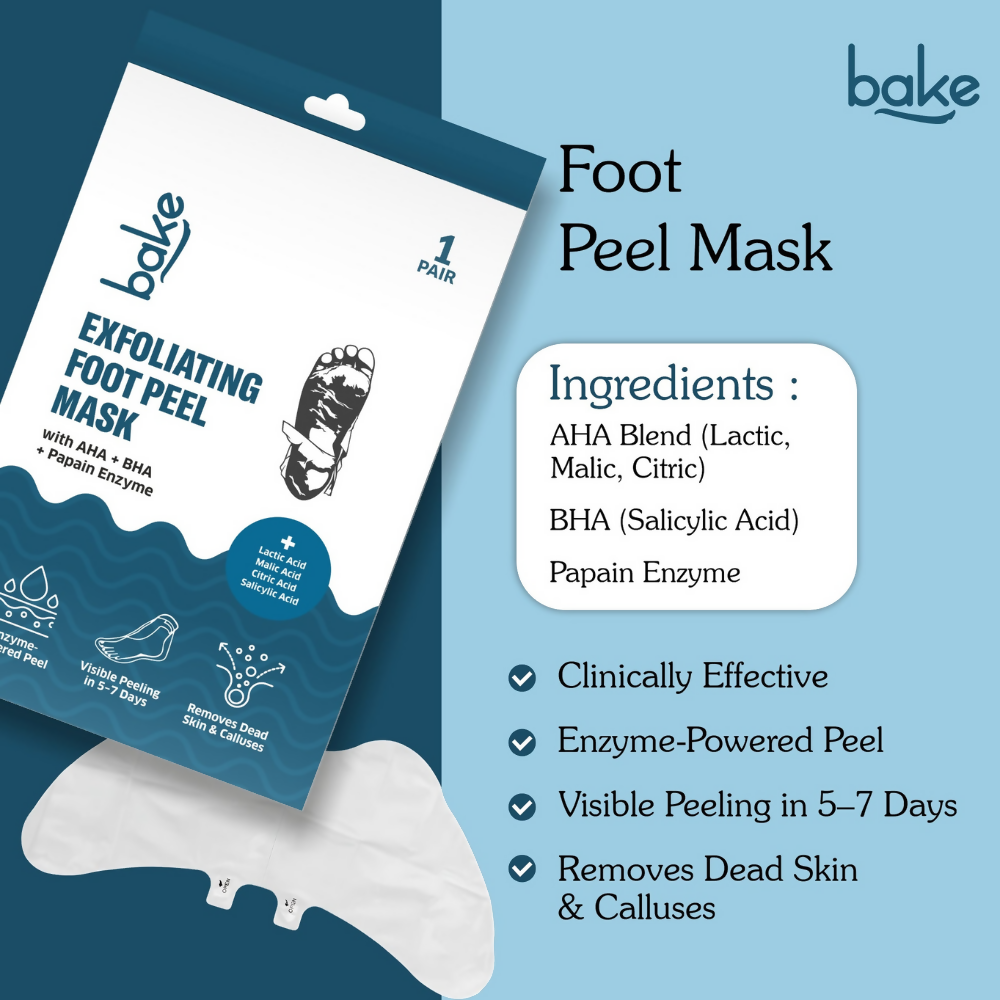 Bake AHA + BHA Peeling & Exfoliating Foot Mask