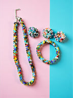 Inhanns Rangshine 4-In-1 Crystal Glam Set - Handmade - Multicolor
