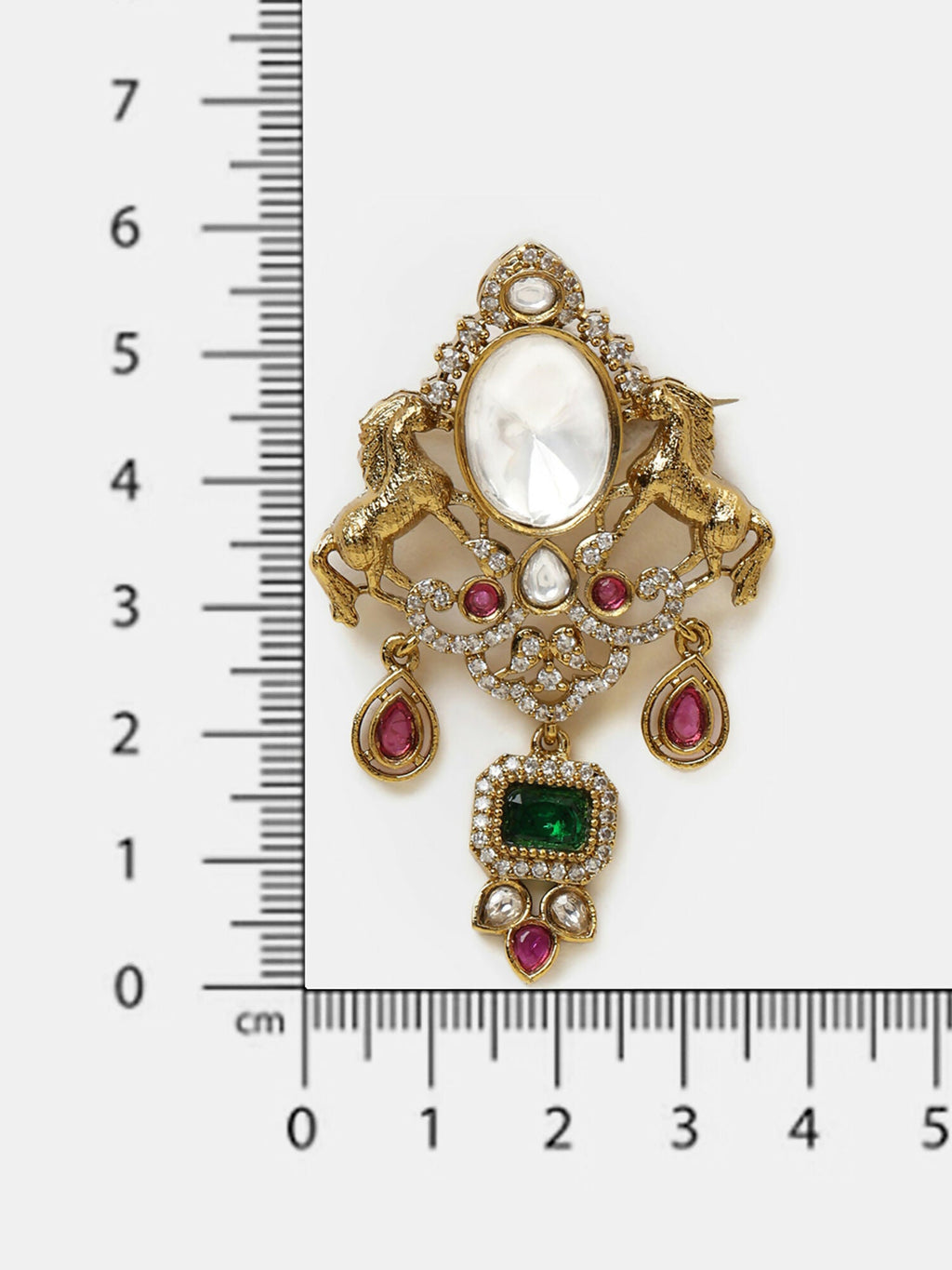Ruby Raang Emerald Grace Brooch