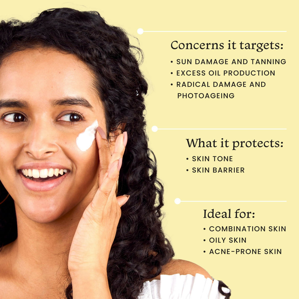 Foxtale Niacinamide Mattifying Sunscreen SPF 70+ PA++++ - Prevents Tanning, UVA/UVB Protection