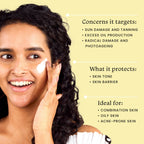 Foxtale Niacinamide Mattifying Sunscreen SPF 70+ PA++++ - Prevents Tanning, UVA/UVB Protection