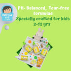 Puddles Organic Tangy Candy Body Wash For Kids, Turmeric, Milk Protein, Citrus Essential Oils