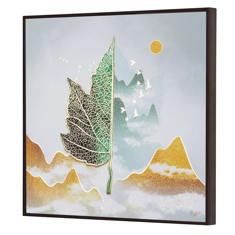 Tehzeeb Creations Golden Embossed Wall Painting