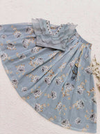 Jyoti Fashion Charming Grey Faux Georgette Digital Printed with Fancy Latkan Work Kids Lehenga Choli Set