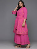 Ahalyaa Women's Traditional wear Ethnic Dress - PINK - Distacart
