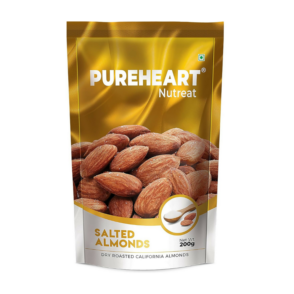 Pureheart Dry Roasted Nutreat Salted Almonds - Distacart