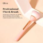 Gleva Multipurpose Professional Powder & Blush Cheek Brush - Pink