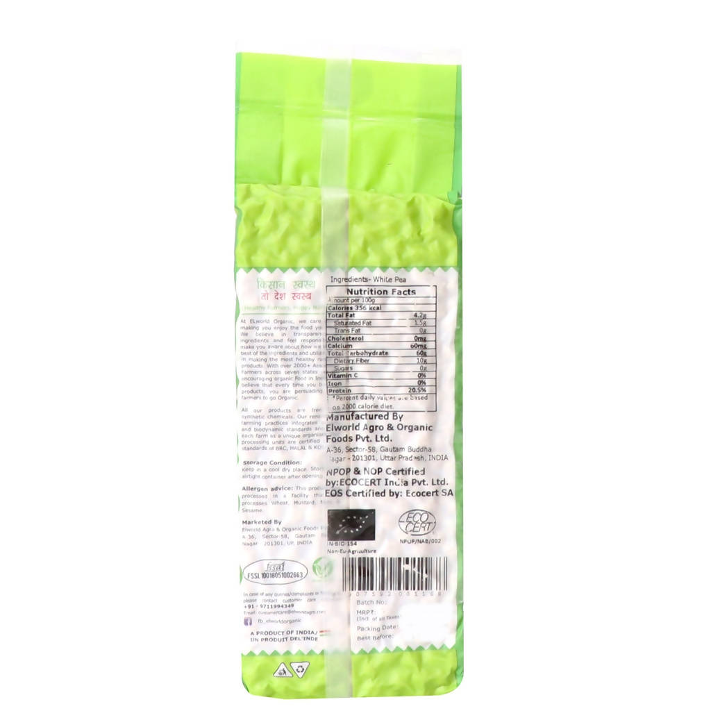 El World Organic White Peas - Distacart