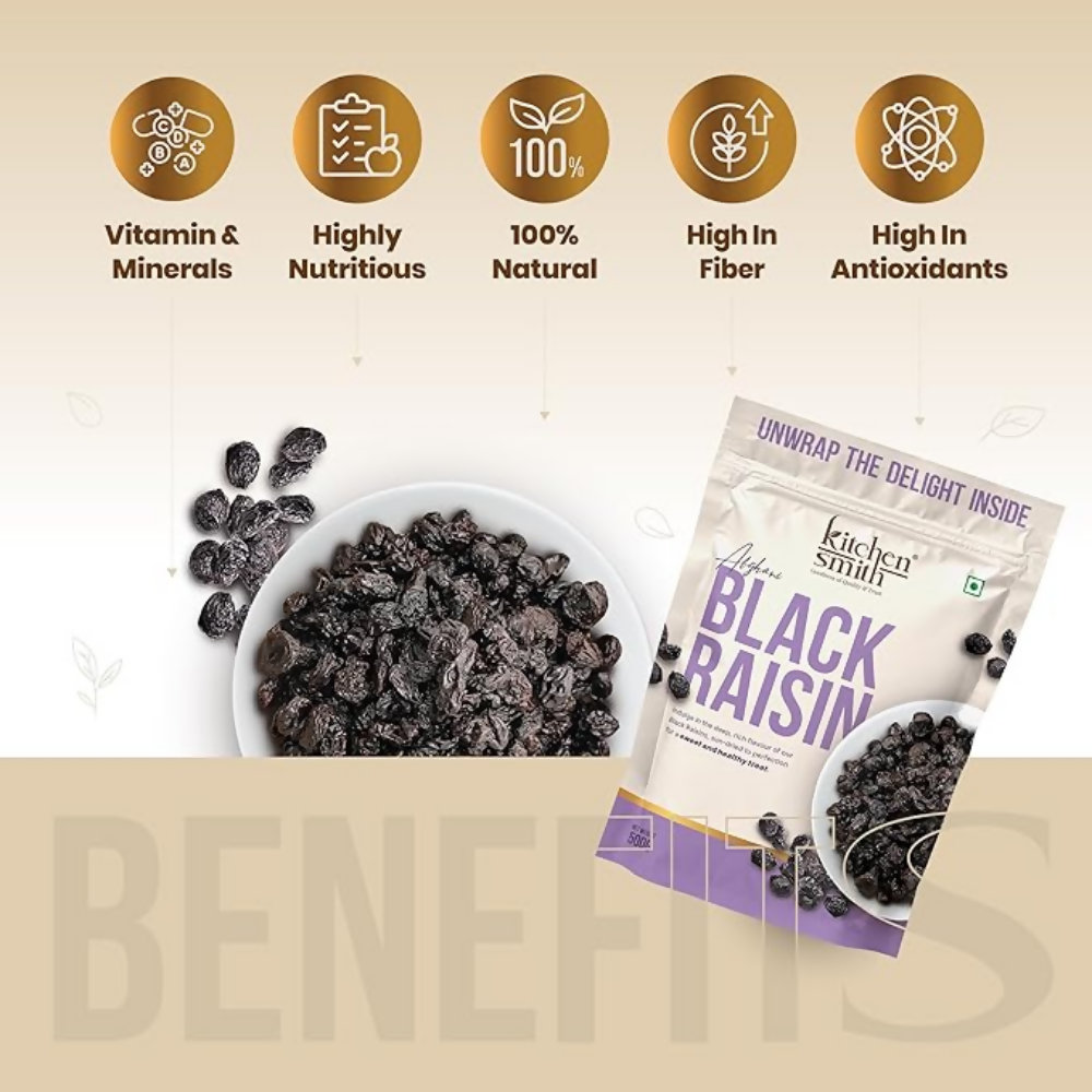 Kitchen Smith Afghani Seedless Black Raisin - Distacart
