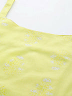 Ahalyaa Women's Traditional wear Tunic - Yellow