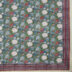 Premium Jaipuri Hand Block Printed Traditional Cotton Queen Bedsheet with 2 Pillow Covers